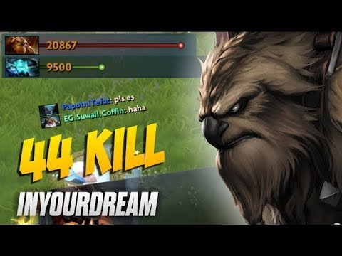 BORN TO KILL - inYourdreaM Earthshaker 44 Kills 7.06 - Top MMR Pro Player | Dota 2