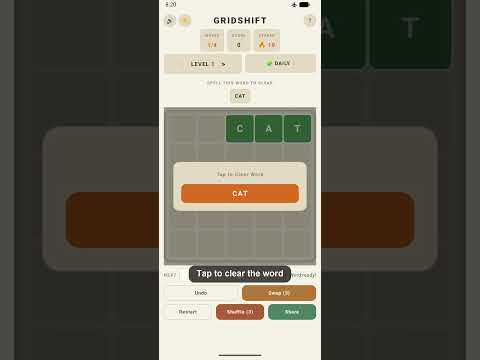 GridShift: Word Slide Puzzle video thumbnail