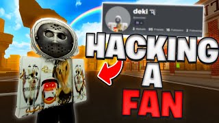 So I HACKED My FANS Roblox Account... 😳 (Da Hood)