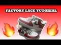 HOW TO FACTORY LACE NIKE AIR FORCE 1 S