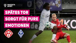 Würzburger Kickers - SV Waldhof Mannheim, Highlights mit Livekommentar | 3. Liga