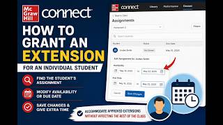 McGraw-Hill Connect - Give Assignment Extensions