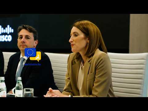 Video Thumbnail: 🇪🇺🇺🇸 Roberta Metsola in Silicon Valley — EP President Meets Cisco & AMD Leaders in San Francisco