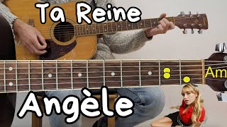 Ta Reine - Angy¨le âo« Tuto visuel y  la guitare acoustique sur musique originale ; sans blabla âo«