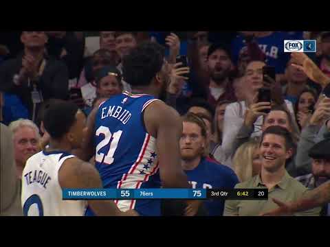 HIGHLIGHTS: Towns, Embiid tossed in Timberwolves' 117-95 loss to Sixers