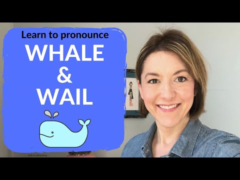 Learn Pronounce WHALE 🐳 & WAIL 😭 - American English Homophone Pronunciation Lesson #learnenglish