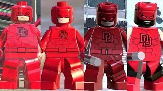 Daredevil Evolution in Lego Marvel Videogames (2013 - 2018)