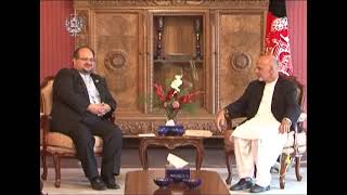 دیدار رئیس جمهور احمدزی با معاون رئیس جمهوری اسلامی ایران