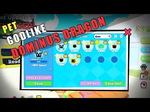 Race Clicker Making Godlike Dominus Dragon Mythic | Roblox