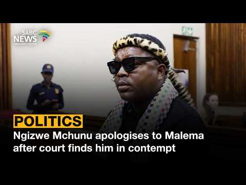Ngizwe Mchunu Issues Apology to Court and Malema After Being Found Guilty of Contempt