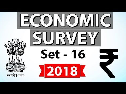 Economic Survey 2018 Set-16 - Multidimensional analysis - UPSC/RBI/IBPS/SBI/State PCS