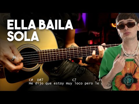 Ella Baila Sola - Eslabon Armado y Peso Pluma GUITARRA Cover REQUINTO + ACORDES Christianvib