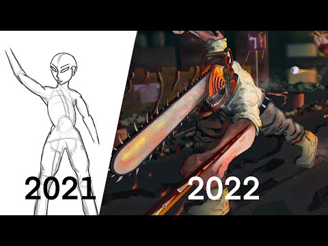 My 1 YEAR Art Progress