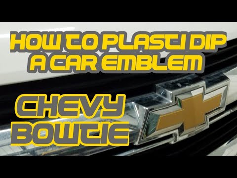 How to plasti dip your car emblem -chevy bowtie