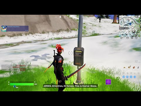 Fortnite Week 7 Resistance Quest Uplink and Hacking IO Speakers