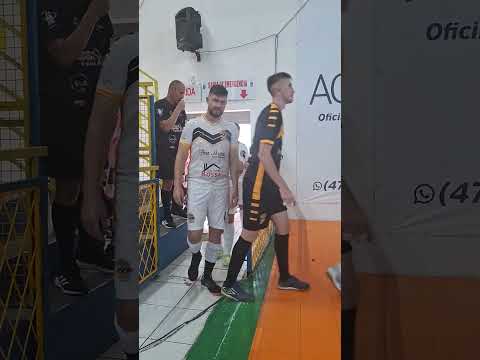 Cerimônia de abertura do 1º Torneio de futsal entre famílias em Rio do Sul - SC.