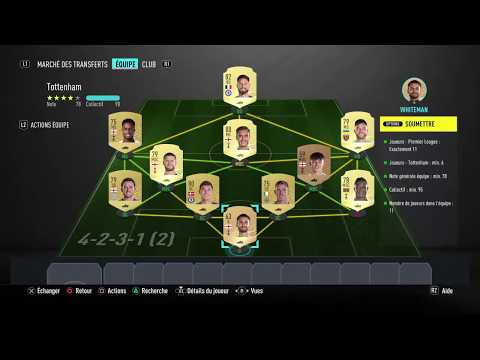 FIFA20 SBC / DCE PREMIER LEAGUE - TOTTENHAM - SOLUTION PAS CHER