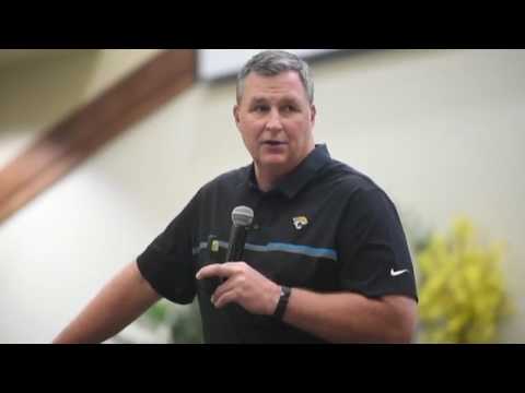 Jacksonville Jaguars Head Coach Doug Marrone talks football, leadership during visit Monday to 7th S