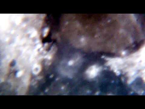 Moon Mare Tranquillitatis Through Telescope