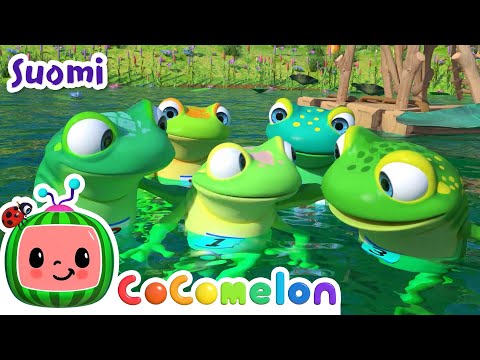 Viisi pientä sammakkoa | CoComelon Suomeksi - Lastenlaulut vauvoille | Lastenlauluja ja loruja