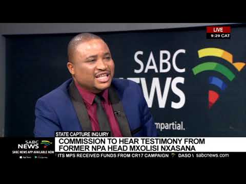 Nxasana to continue his testimony at State Capture Inquiry