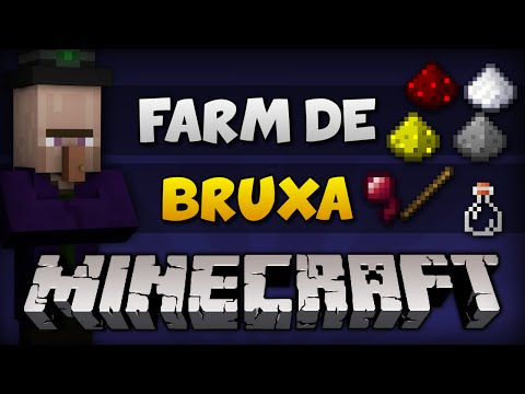 ✔ Minecraft: FARM DE BRUXA (Simples e Eficiente) [Tutorial] Video