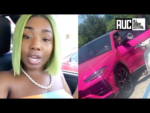 Starr Gyal Goes Off After Whyte Lady Breaks In Her Lamborghini For A Selfie