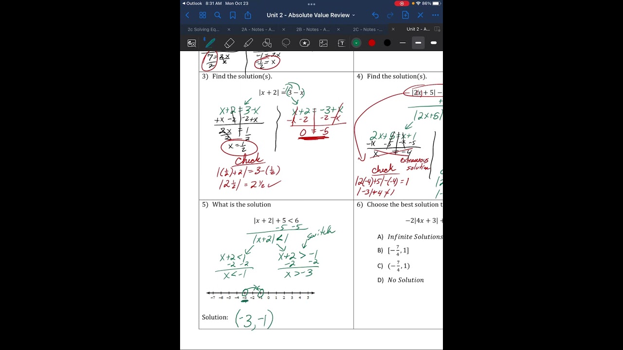 Unit 2 test review answers