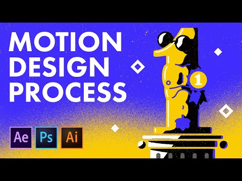 Motion Design Process in After Effects Illustrator Photoshop Tutorial