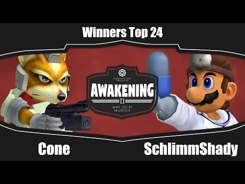 Awakening 2 - Cone (Fox) Vs. SchlimmShady (Doc) - Winners Top 24 - Melee Singles