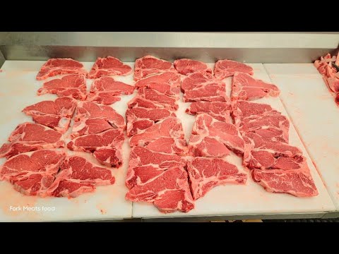 How to cut a T-bone and Porterhouse steak