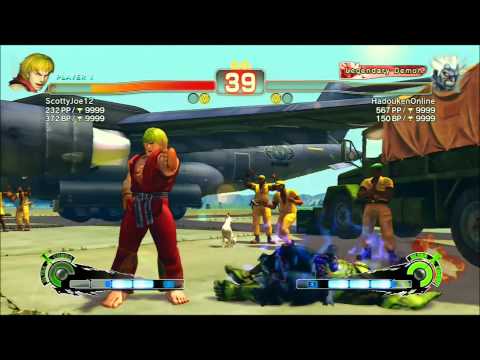 SSFIV:AE 2012 - ScottyJoe12 (Ken)  vs. HadoukenOnline (Oni) Ranked Match *HD*