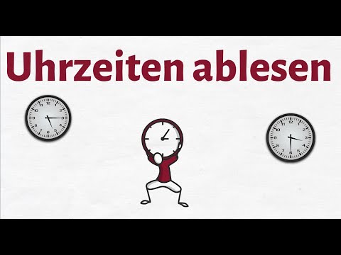 Uhrzeiten ablesen Klasse 2