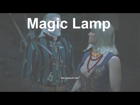 Light the Braziers in the Correct Order - Magic Lamp - The Witcher 3 Wild Hunt