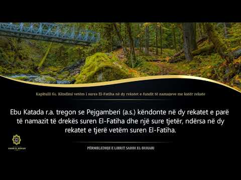 Sahih Buhari - Hadith 439 - Këndimi vetëm i sures El-Fatiha në dy rekatët e fundit të namazeve me ..
