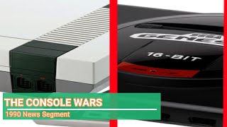 "THE CONSOLE WARS" 1990 News Segment| "Nintendo is on its last legs"