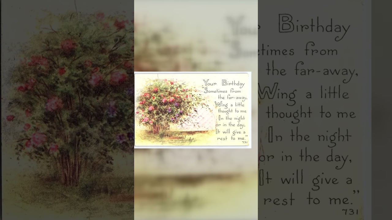 F.A. Owen Co., Divided Back Birthday Postcard, 1916 Video