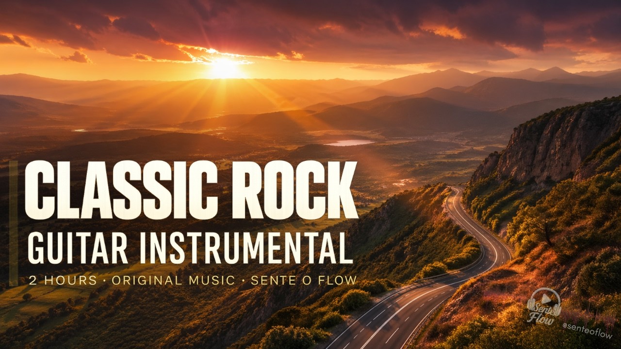 Classic Rock Guitar Instrumental | 2 Hours to Focus and Relax