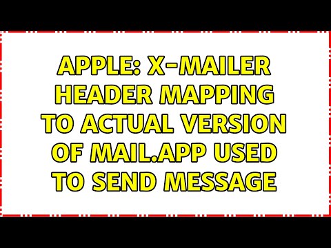 Apple: X-Mailer header mapping to actual version of mail.app used to send message