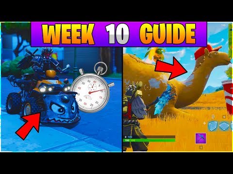 Fortnite ALL Season 6 Week 10 Challenges GUIDE! VEHICLE TIME TRIAL LOCATIONS Fortnite Battle Royale
