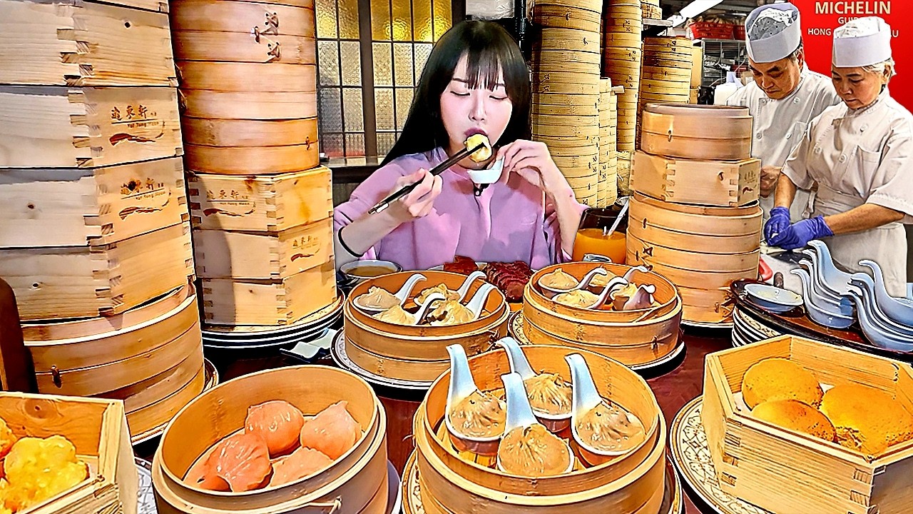 홍콩5탄)딤섬탑 쌓았더니 미슐랭 셰프님도 구경오셨어요🤣 예약없이 먹기 힘든 침사추이 딤섬맛집..?