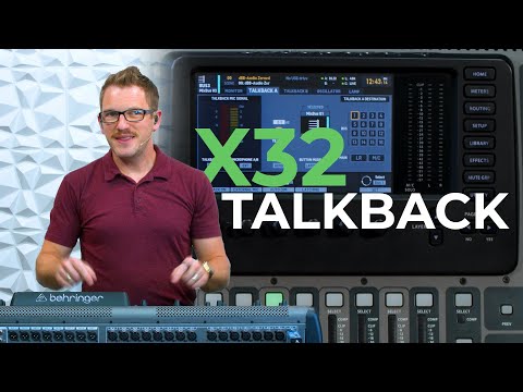 How I Set Up my Behringer X32 Talkback Mic