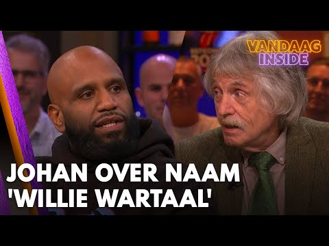 Johan Derksen geeft bij Vandaag Inside zijn mening over de naam 'Willie Wartaal' | VANDAAG INSIDE