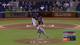 NYM@MIA: Gordon leads the game off with a solo homer