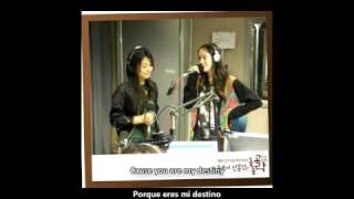 F(x) Luna &amp; Krystal - You are my destiny [Sub español+Romanización+Eng Sub+Korean]