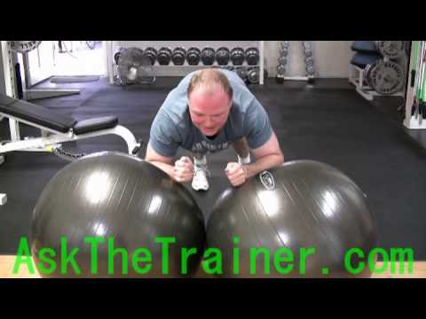 Swiss Ball Chest Fly Exercise