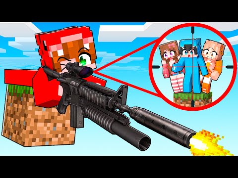 Añadí ARMAS en un BLOQUE en Minecraft!