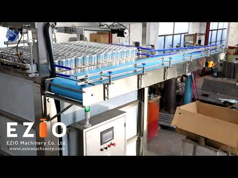 EDP350 Aluminum Beer Cans Depalletizer In Operation
