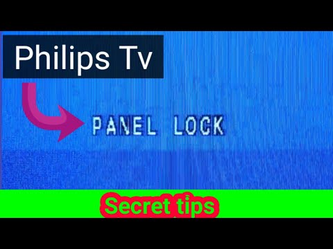 Philips Tv panel lock. Volume lock open. Tv repair hindi.