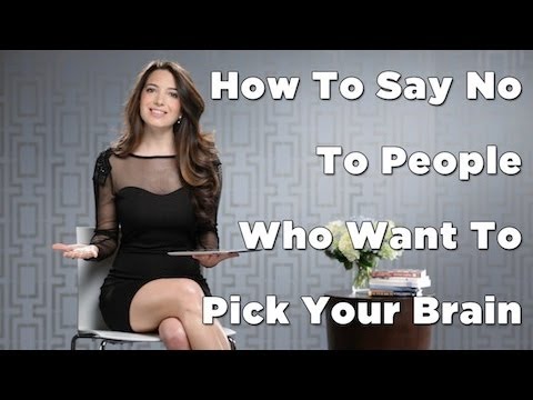 あなたの脳を選びたい人にノーと言う方法 (How To Say No To People Who Want To Pick Your Brain)
